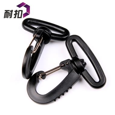 箱包配件 塑料旋轉(zhuǎn)鉤扣 25mm塑膠扣具 廠家大量生產(chǎn)銷(xiāo)