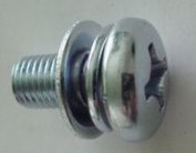 三組合螺釘?shù)膰覙藴?/></p><p>　　自攻螺釘和平墊圈組合螺釘 國標號：GB /T 9074.18-2002</p><p>　　螺栓或螺釘和平墊圈組合螺釘(國標號：GB /T 9074.1-2002)</p><p>　　六角頭螺栓和彈簧墊圈組合螺釘 國標號：GB 9074.15-88</p><p>　　六角頭螺栓和外鋸齒鎖緊墊圈組合螺釘 國標號：GB 9074.16-88</p><p>　　六角頭螺栓、彈簧墊圈和平墊圈組合螺釘 國標號：GB 9074.17-88</p><p>　　十字槽頭螺釘和外鋸齒鎖緊墊圈組合螺釘(國標號：GB 9074.2-88</p><p>　　十字槽沉頭螺釘和錐形鎖緊墊圈組合螺釘 國標號：GB 9074.9-88</p><p>　　十字槽半沉頭螺釘和錐形鎖緊墊圈組合螺釘 國標號：GB 9074.10-88</p><p>　　十字槽盤頭螺釘和彈簧墊圈組合螺釘 國標號：GB 9074.3-88</p><p>　　十字槽盤頭螺釘、彈簧墊圈和平墊圈組合螺釘 國標號：GB 9074.4-88</p><p>　　十字槽小盤頭螺釘和平墊圈組合螺釘 國標號：GB 9074.5-88</p><p>　　十字槽小盤頭螺釘和大墊圈組合螺釘 國標號：GB 9074.6-88</p><p>　　十字槽小盤頭螺釘和彈簧墊圈組合螺釘 國標號：GB 9074.7-88</p><p>　　十字槽小盤頭螺釘、彈簧墊圈和平墊圈組合螺釘 國標號：GB 9074.8-88</p><p>　　十字曹凹穴六角頭螺栓和平墊圈組合螺釘 國標號：GB 9074.11-88</p><p>　　十字槽凹穴六角頭螺栓和彈簧墊圈組合螺釘 國標號：GB 9074.12-88</p><p>　　十字槽凹穴六角頭螺栓、彈簧墊圈和平墊圈組合螺釘 國標號：GB 9074.13-88</p><p>　　十字槽凹穴六角頭自攻螺釘和平墊圈組合螺釘 國標號：GB 9074.20-88</p><p>　　十字槽凹穴六角頭自攻螺釘和大墊圈組合螺釘 國標號：GB 9074.21-88</p>
            </div>
			<div   id=